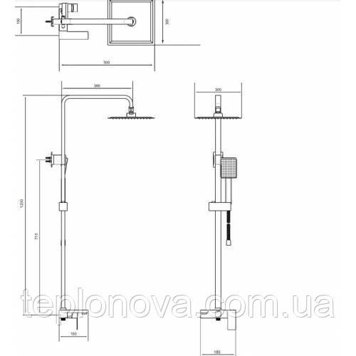 Душевая система VENTA VC623LS Черновцы - изображение 2