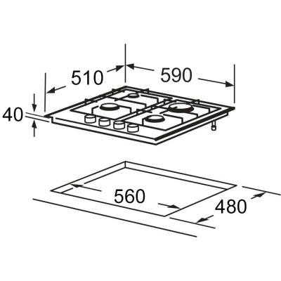 Варочная поверхность Interline HGS 563 FGK XM Винница - изображение 7