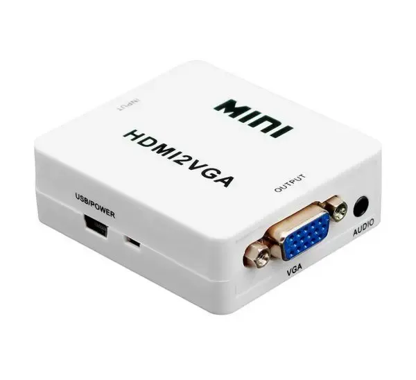 Переходник VGA на HDMI конвертер для ПК, ноутбука, видео регистратора адаптер преобразователь с аудио и внешним питанием HDMI - VGA VGA2HDMI(4272) Коломия - фото 7