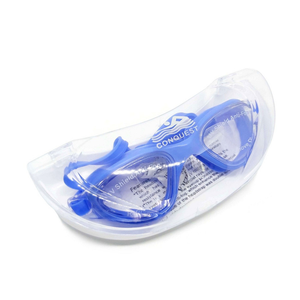 Окуляри для плавання CONQUEST BL-2300-С Вишневе - фото 3