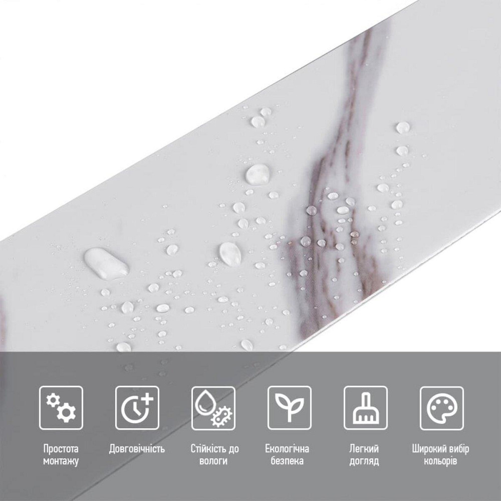 Молдинг виниловый самоклеющийся 5000х100х2мм Глянцевый (D) SW-00001793 Днепр - изображение 4