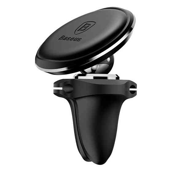 Магнітний автотримач для телефону Baseus Magnetic Air Vent Car Mount SUGX-A01 (Чорний) Миколаїв