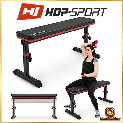 Тренировочная скамья для дома и спортзала универсальная раскладная Спортивная скамья для тренировок Hop-Sport Киев - изображение 1