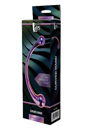 Изогнутый стеклянный фаллоимитатор Dream Toys GLAMOUR GLASS CURVED WAND Sex Aura Киев