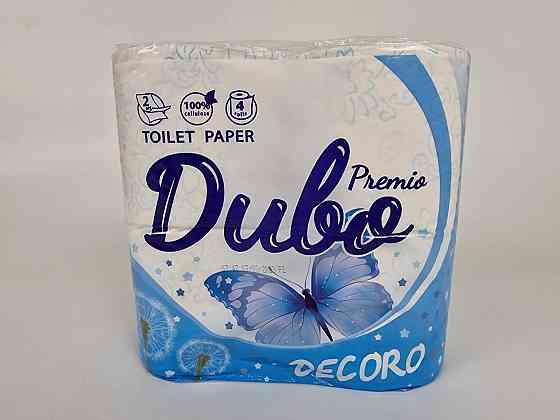 Туалетная бумага(2слоя)  белая с голубым тиснением (а4) Диво Premio Decoro (1 пачка) Харьков