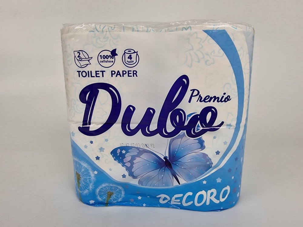 Туалетний папір (2шари) білий з блакитним тисненням (а4) Диво Premio Decoro (1 пачка) Харків - фото 3