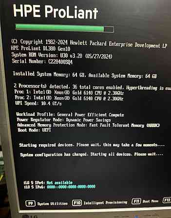 Сервер hp proliant dl380 g10 2xCPU gold 6140. Харьков