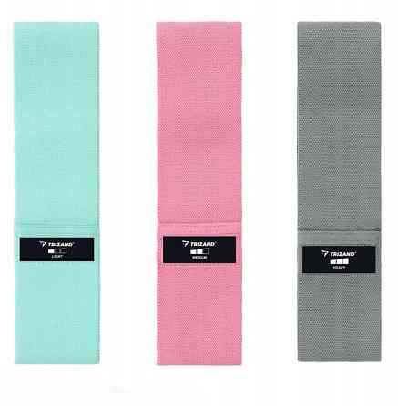 Набір еспандеров для фітнесу 3 шт 8-31 кг з чохлом Trizand (25876) Нововолинськ