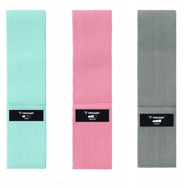 Набір еспандеров для фітнесу 3 шт 8-31 кг з чохлом Trizand (25876) Нововолинськ - фото 2