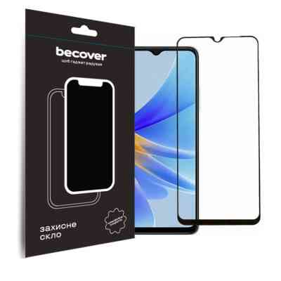 Стекло защитное BeCover Oppo A17/A17k 4G Black (709774) Винница