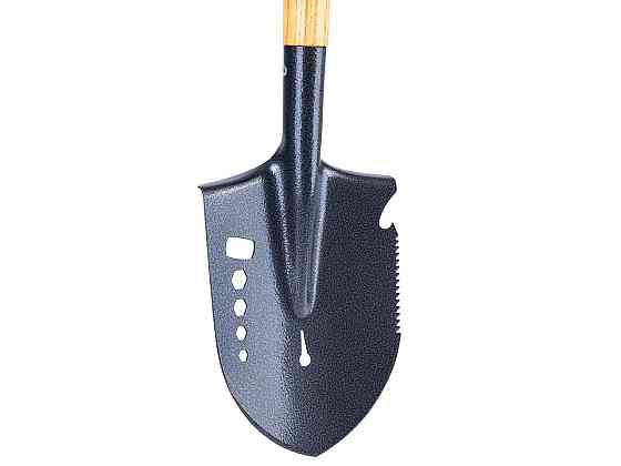 Лопата-рискаль вкорочена (саперка) "GeKo" з дерев'яним держаком 16,5х22/ 70 см Стрий