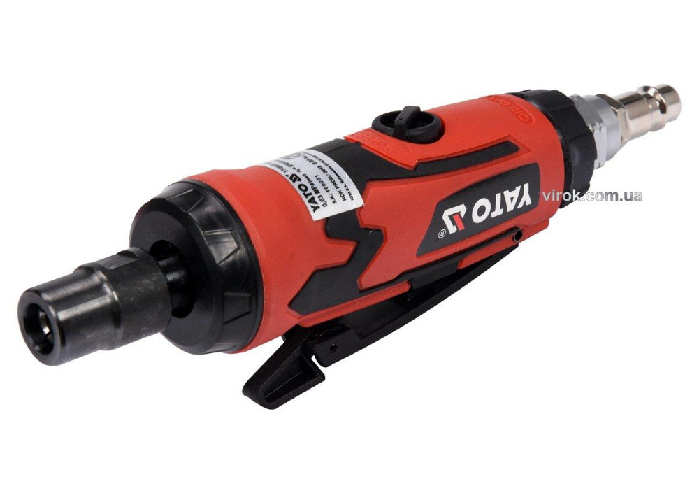Шліфмашина пневматична, пряма YATO зі шпинделем Ø= 6 мм, Ø= 1/4", 6.3 Bar, 113 л/хв [20] Одеса - фото 1