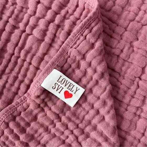 Набір рушників дитячих Lovely Svi органічна бавовна ( муслін) – 6-шарів, 2 шт: 80 x 80 см від 0 до 2 років Сірий і Рожевий Київ