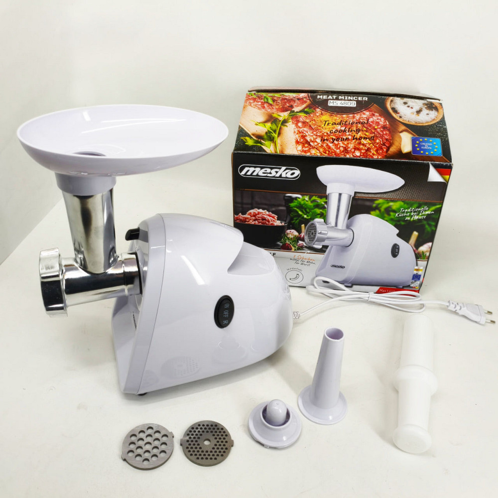 Мясорубка обычная Mesko MS 4809 1500Вт, Мясорубки для колбасы, Мясорубка с решеткой для фарша TA-24 Львов - изображение 11