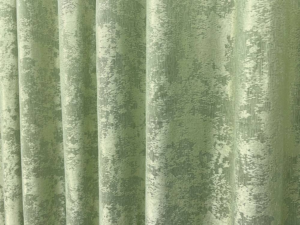 Комплект штор VR-Textil Жакард Мармур 150х270 2шт і Тюль 600х270 1147ш-1400т Світло-оливковий з білим 71-192/5 Київ - фото 7