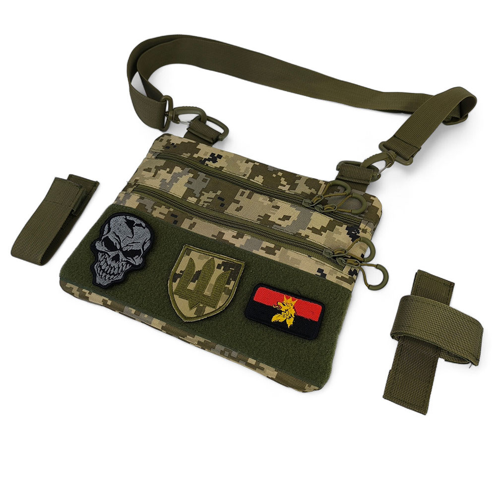 Сумка чоловіча тактична сумка нагрудна тактична для чоловіків на плече IB-23 Івано-Франківськ - фото 5