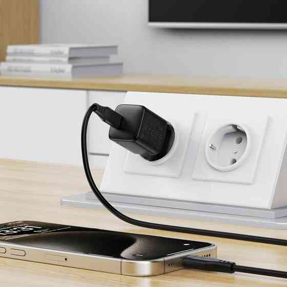 Сетевое зарядное устройство ACEFAST A118 PD30W mini GaN USB-C fast charger Black Киев