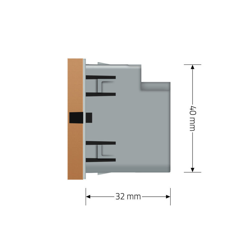 Розетка LIVOLO USB-A + USB-C PD 36Вт, золота, швидке заряджання, Power Delivery QC 3.0, модуль (VL-FCUA18W.UC18W-2AP) Коломыя - изображение 8