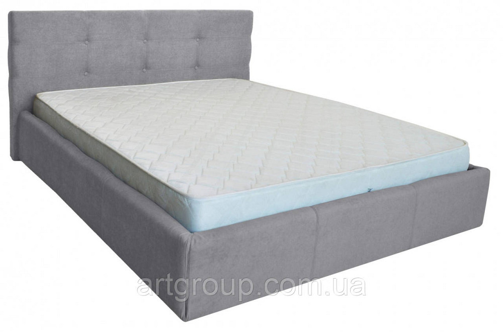 Кровать Двуспальная Manchester Comfort 160 х 200 см Мисти Grey С подъемным механизмом и нишей для белья Серый Днепр - изображение 20