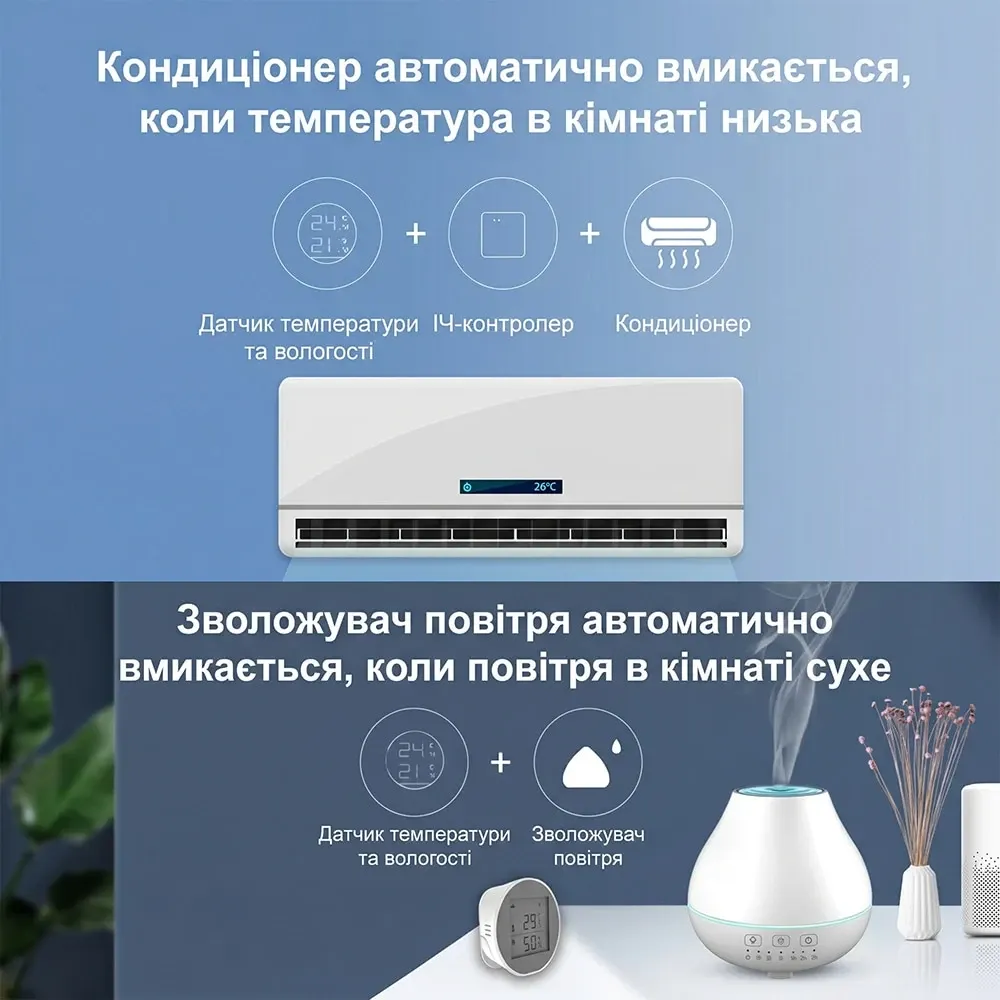 Бездротовий автономний датчик температури та вологості з WiFi Trinix TRX-TH01(WiFi) (27-00056) Київ - фото 18