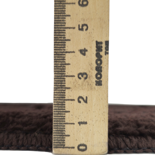 Набір килимків для ванної 2шт 60*100см+50*60см U-виріз Соти Standard коричневий поліпропілен Дариана Житомир - фото 6