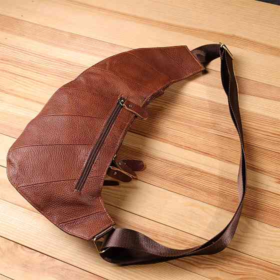 Чоловіча сумка через плече з натуральної шкіри Vintage 22960 Коричневий Київ