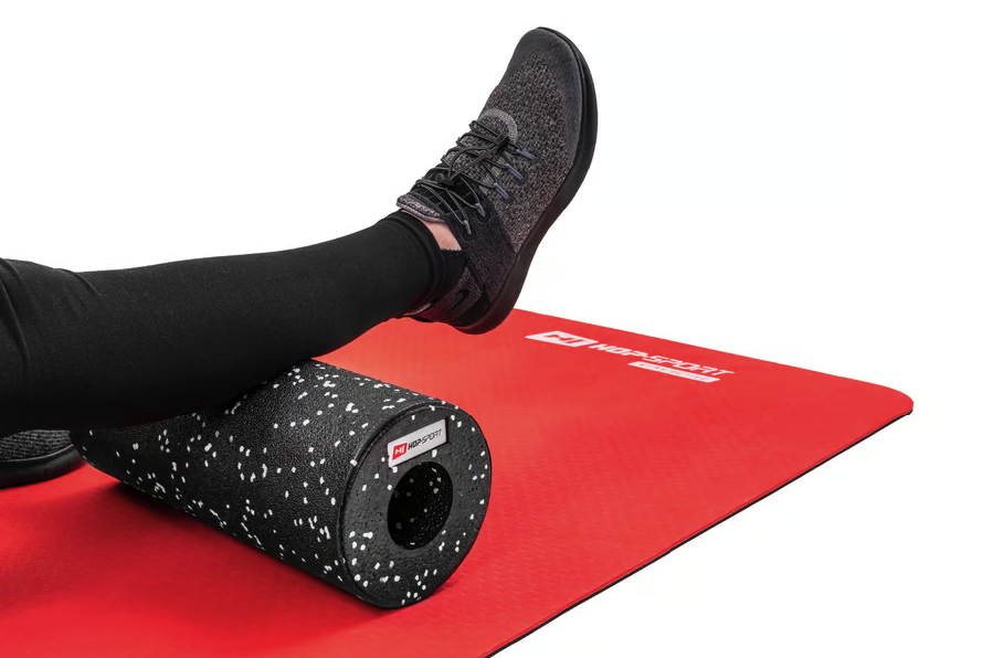 Роллер масажер (валик, ролик) гладкий Hop-Sport EPP 33см HS-P033YG чорно-білий Киев - изображение 2