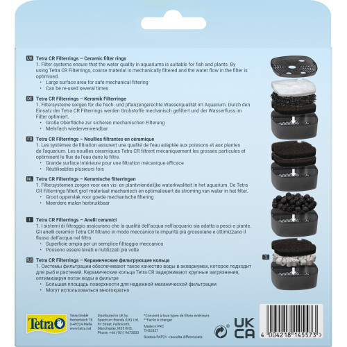Наповнювач Tetra Filter Rings для зовнішнього фільтра EX керамічні кільця 800 мл Київ - фото 2