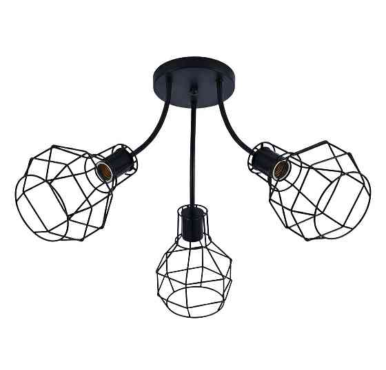 Люстра стельова на 3 плафони VALESO XL25041A-3 для вітальні та спальні Чорний XL25041A-3 Коломыя