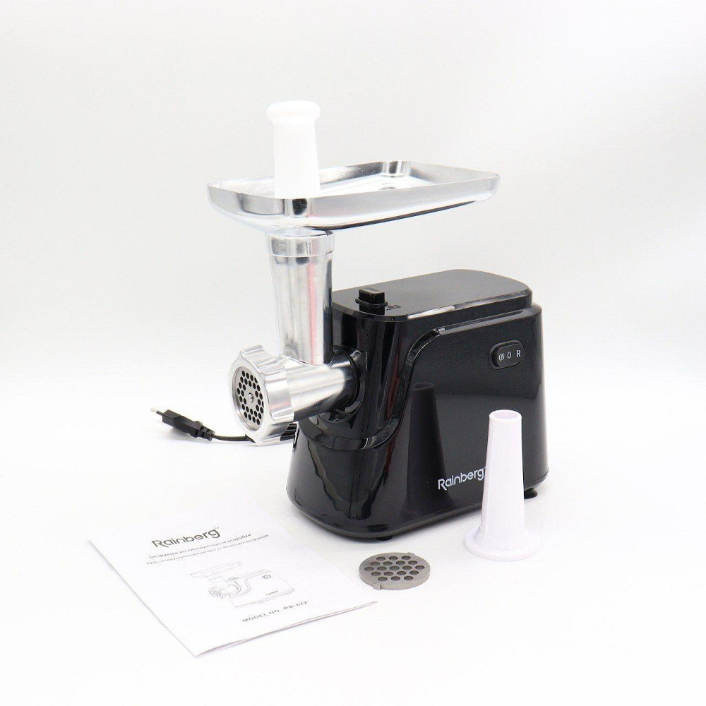 Электрическая мясорубка 2600Вт, Rainberg RB-677 /Кухонная мясорубка / Электро мясорубка шнековая Киев - изображение 9