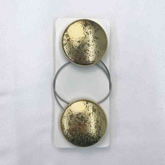 Магниты для штор и гардин Круг набор 2 шт Золотистый (81-141) Киев