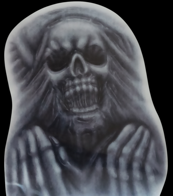 Велика наліпка на дзеркало Скелет Halloween 37 на 28 см Київ - фото 5