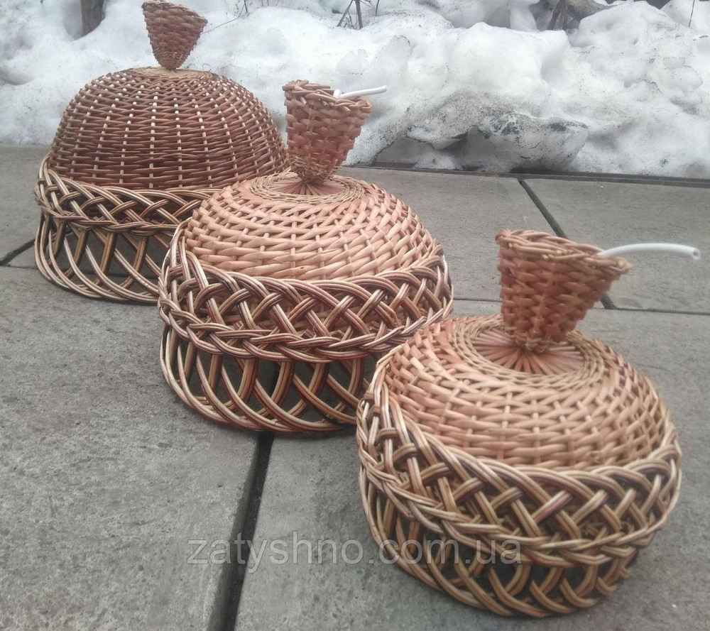 Люстра плетеная из лозы с ажуром Киев - изображение 6