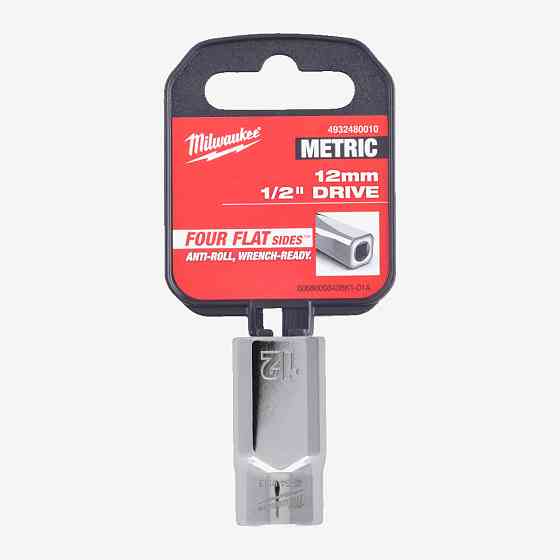 Головка хромированная метрическая 1/2'' MILWAUKEE, 12мм Одесса