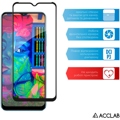 Стекло защитное ACCLAB Full Glue Realme C30S Black (1283126551888) Винница - изображение 5