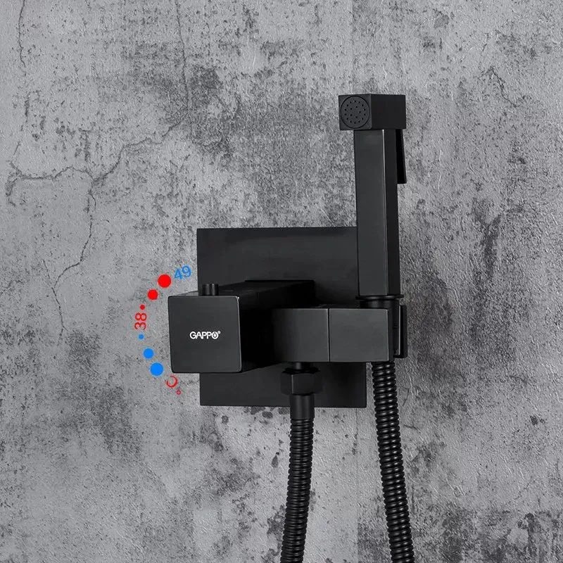 Гігієнічний душ GAPPO G7207-60 із термостатом, чорний Київ - фото 3
