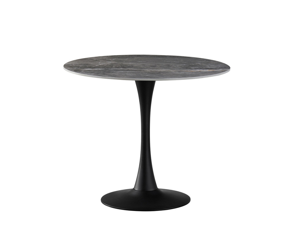 Стіл Опал (D=80), чорний/кераміка Армані грей Днепр - изображение 5