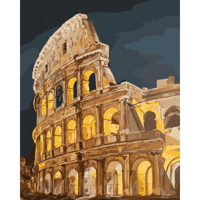 Картина по номерам Santi Колізей 40*50см LED підсвітка (955073) Винница - изображение 1