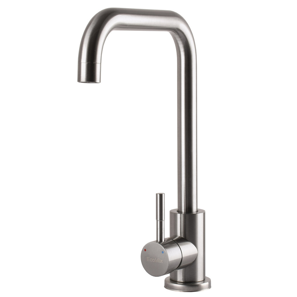 Змішувач для кухні EcoMIX ALPEN AISI-203L-WH (000024958) Київ - фото 4