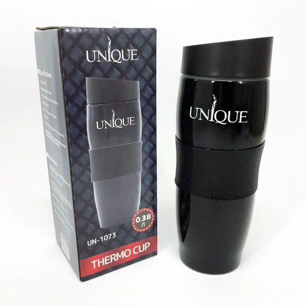 Термокружка UNIQUE UN-1073 380 мл из нержавеющей стали с двойными стенками и герметичной крышкой Одесса - изображение 15