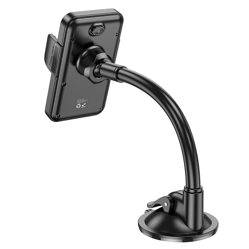 Автотримач для телефона HOCO H38 Cheetah car holder(windshield) Black Ковель - фото 7