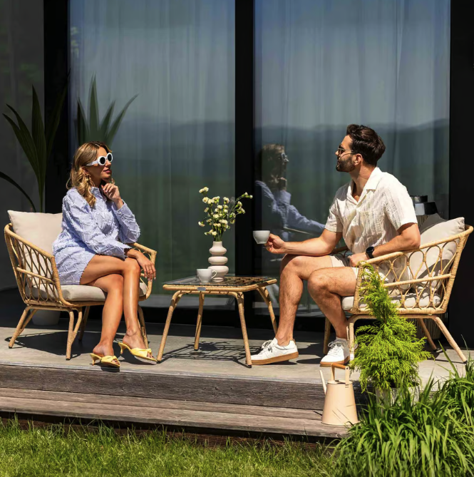 Комплект садових меблів Di Volio Savona бежевий/кремовий Киев - изображение 3