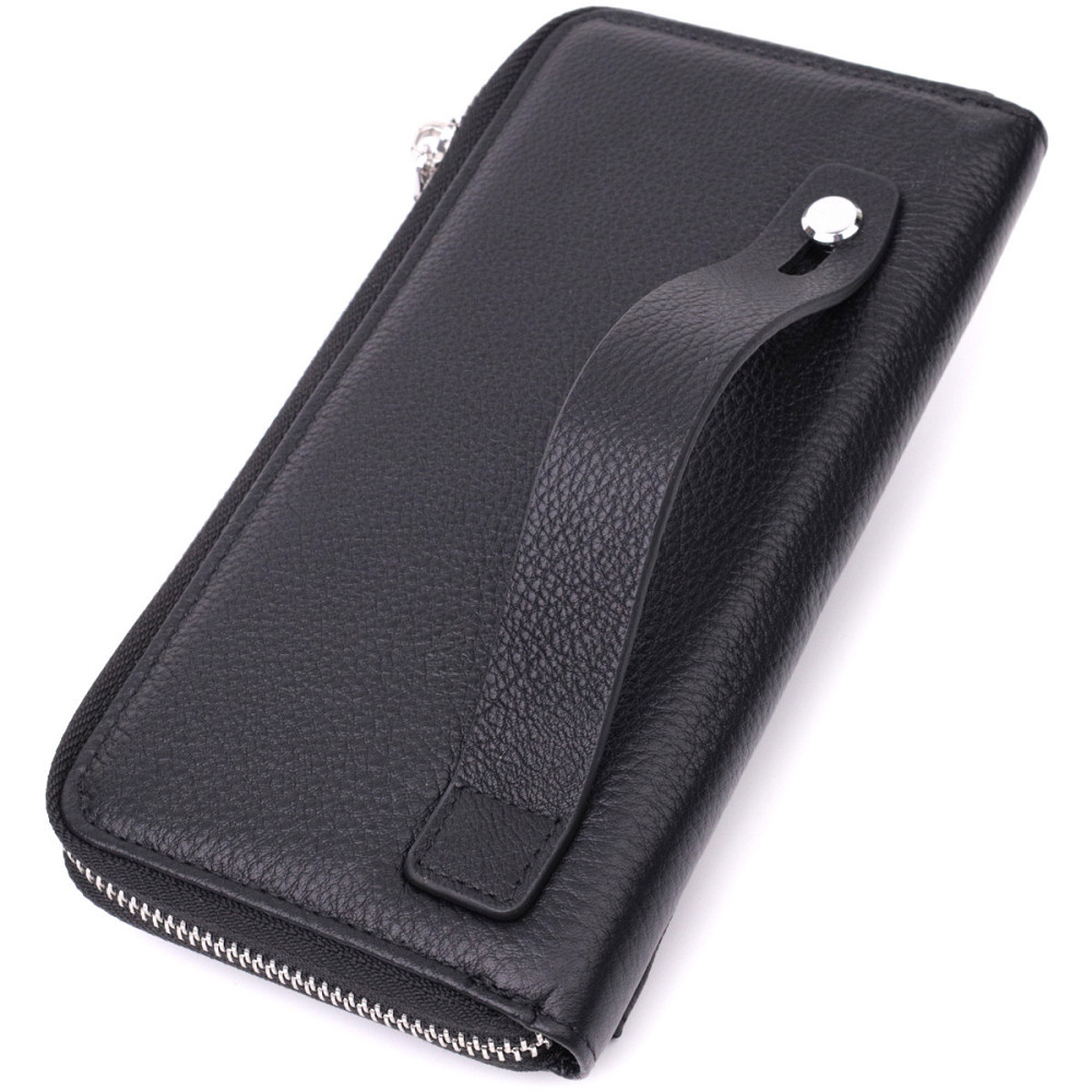Функциональный кошелек-клатч унисекс из натуральной кожи ST Leather 22529 Черный Киев - изображение 2
