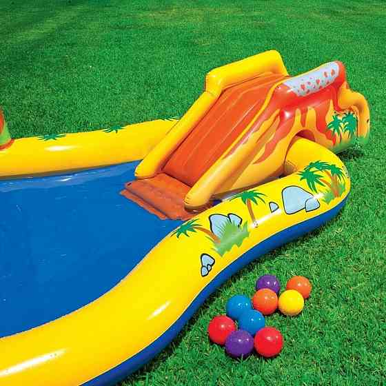 Детский надувной игровой центр бассейн INTEX «Динозавры» 249х191х109 см (57444) Киев