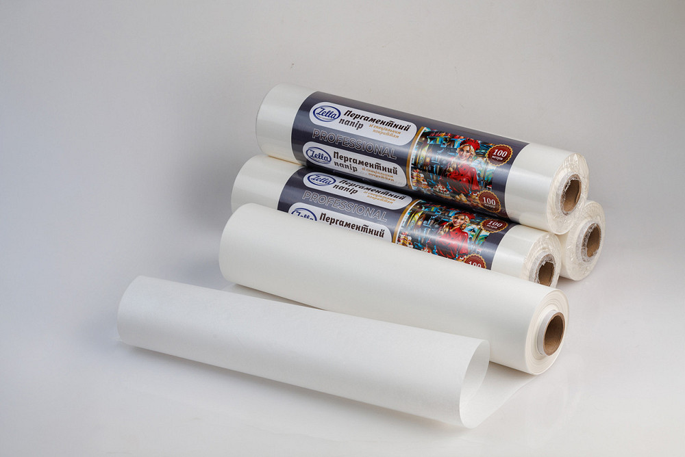 Пергамент для випікання (100 м*38 см) Zella білий силіконовий (1 рул) Харків - фото 2