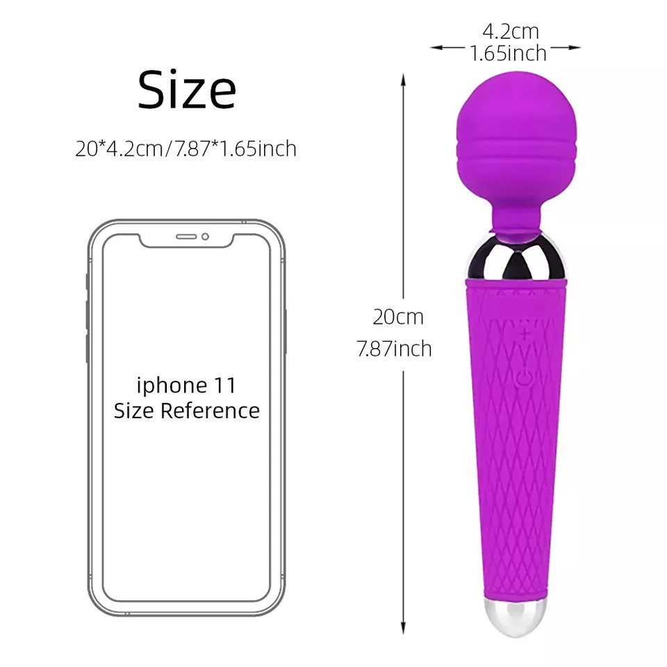 Вібратор жіночий 10 режимів 20 см на 42 мм фіолетовий Київ - фото 3