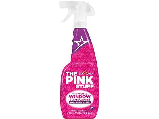 Засiб для миття скла та дзеркал 750мл тригер Rose Vinegar ТМ THE PINK STUFF Київ