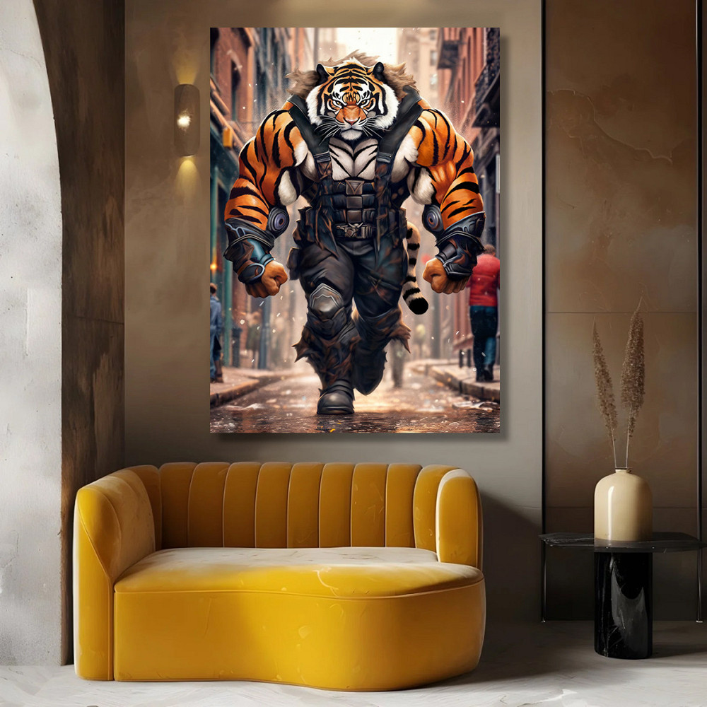 Картина Холсті в спортзал  Тигр  KLM_20 80x120 см Киев - изображение 4