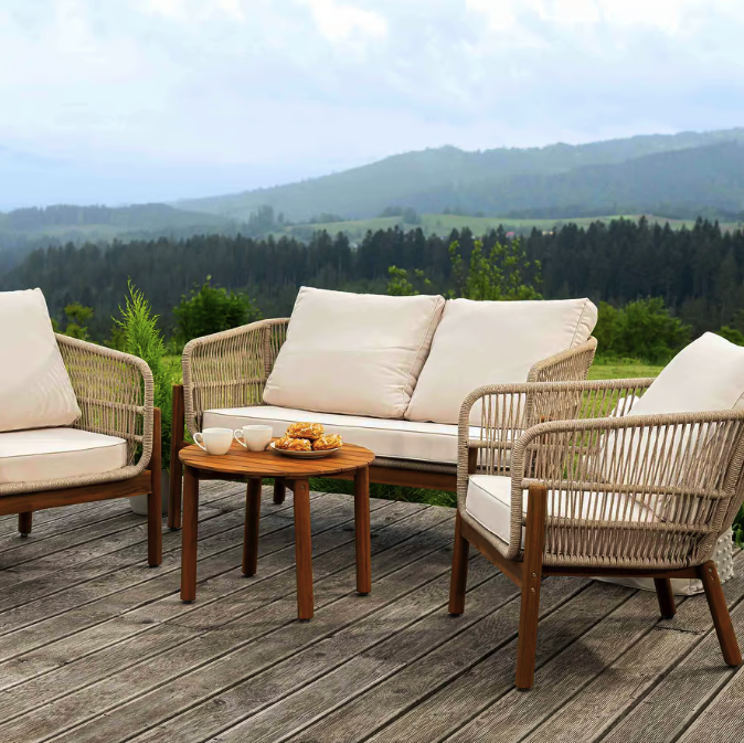 Комплект садових меблів Di Volio Deli бежево-кремовий Київ - фото 7