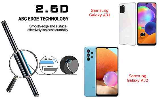 Захисне скло ArmorGlass для Samsung Galaxy A31, Galaxy A32 – стійке до подряпин та ударів Київ